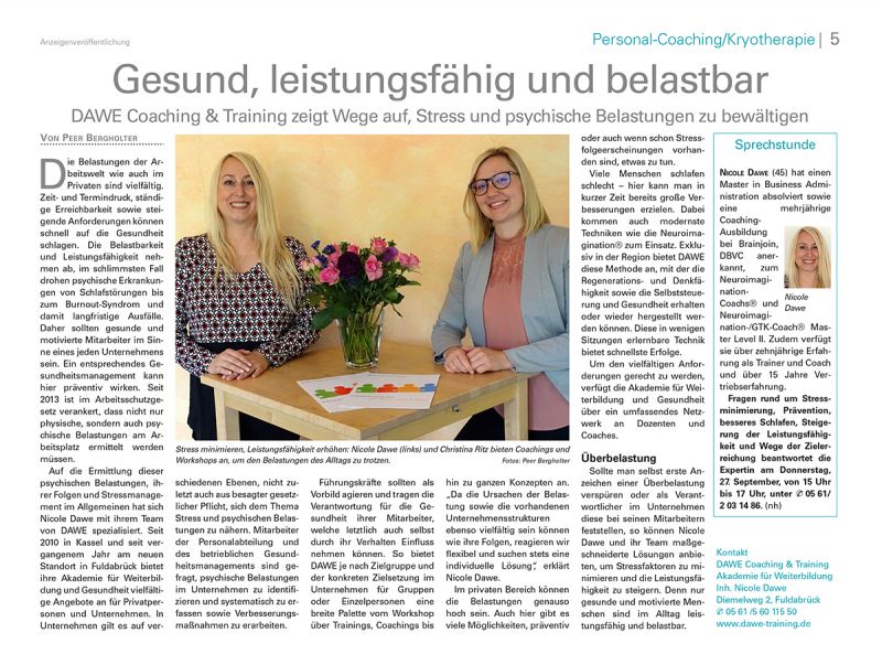 Gesundheitsbeilage Hna, vom 25.09.18